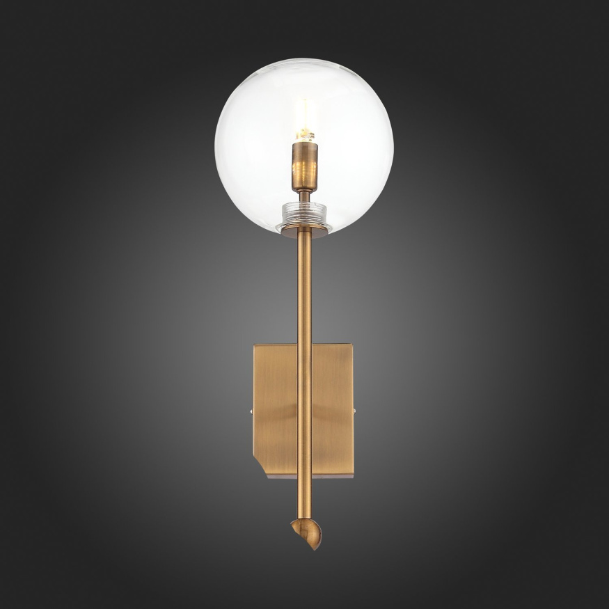 SL1205.301.01 Светильник настенный ST-Luce Латунь/Прозрачный G9 1*5W SANDRO ST LUCE