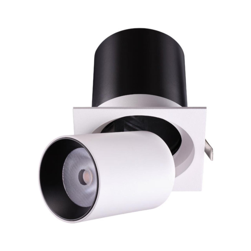 Встраиваемый светодиодный светильник NOVOTECH 358082 LANZA лофт, минимализм, хай-тек белый/черный 12Вт