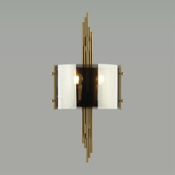 Бра ODEON LIGHT EXCLUSIVE 4895/2WA Margaret ар деко античная бронза/дымчатый 40W