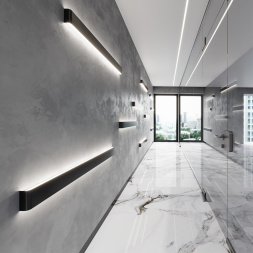 Настенный светильник ODEON LIGHT 4294/40WL FRAMANT хай-тек черный 1x40W