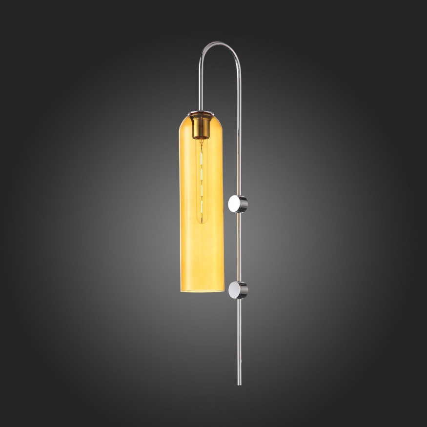 SL1145.191.01 Светильник настенный ST-Luce Хром/Янтарный E27 1*60W CALLANA ST LUCE