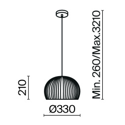 Подвесной светильник Maytoni MOD195PL-01W