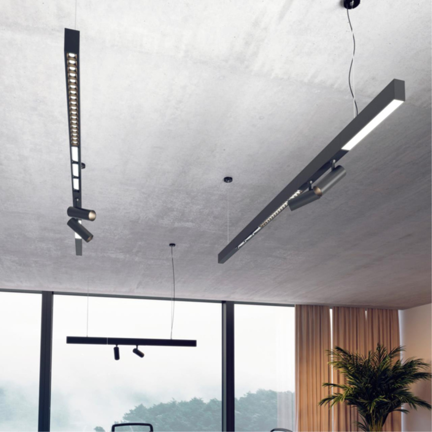 Двойной прожектор NOVOTECH 358102 RATIO LED 20W черный техно