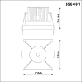 Светильник встраиваемый Novotech  Metis 358481