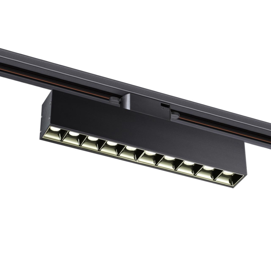 Светильник трековый однофазный трехжильный светодиодный NOVOTECH 358857 ITER лофт, минимализм, хай-тек черный 16Вт