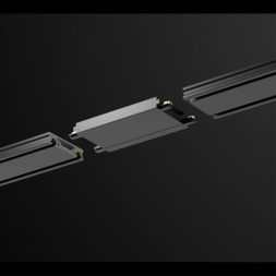 Соединитель с токопроводом прямой для низковольтного шинопровода NOVOTECH 135215 SMAL черный