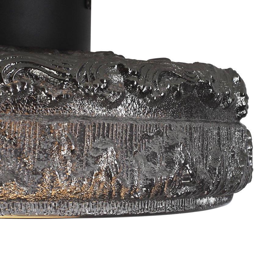 SL6143.412.01 Светильник потолочный ST-Luce черный/дымчатый LED 1*15W 4000K ANTIKE ST LUCE