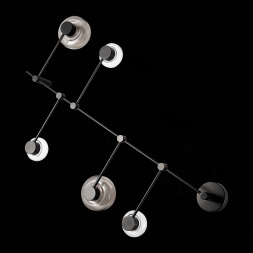 SL6005.401.05 Светильник настенно-потолочный ST-Luce Черный/Дымчатый, Прозрачный LED 5*3W 3000K VALLO ST LUCE