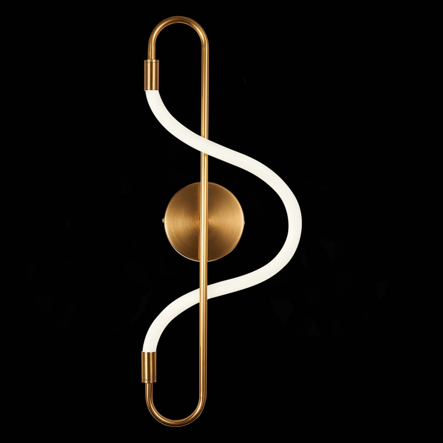 SL6102.301.10 Светильник настенный ST-Luce Латунь/Белый LED 1*10W 4000K SAGRATO ST LUCE