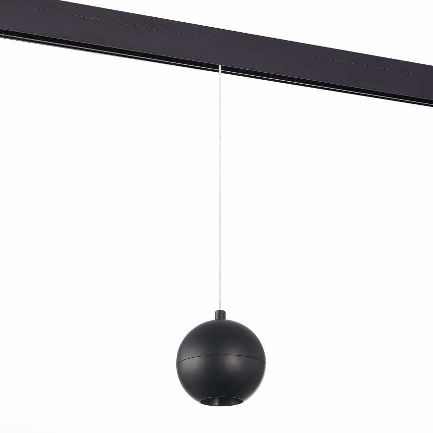 ST354.443.12 Магнитный трековый светильник подвесной Черный LED 1*12W 4000K 750Lm Ra&gt;80 36° IP20 D10 SKYLINE 48 ST LUCE