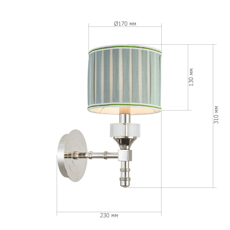 SL1121.101.01 Бра ST-Luce Никель/Оливковый E14 1*40W OLEO ST LUCE