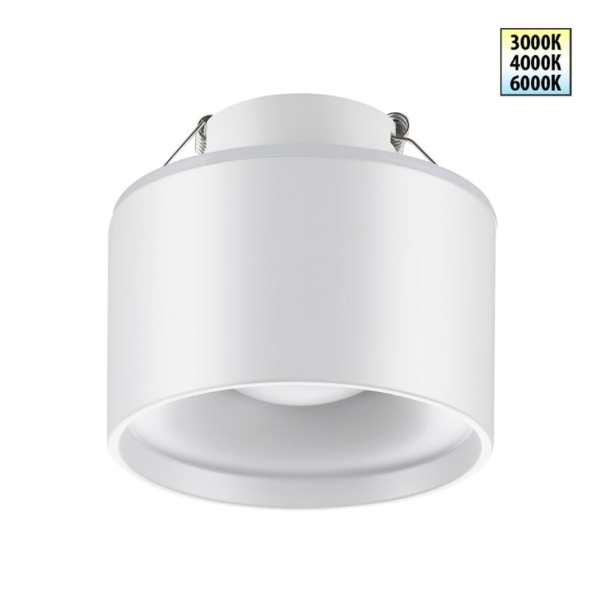 Светильник встраиваемый светодиодный с переключателем цветовой температуры NOVOTECH 358961 GIRO белый 12Вт вниз + 3Вт вверх