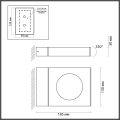 Уличный фасадный светильник Odeon light  Como 6653/5WL