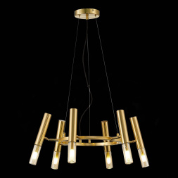 SL1236.203.06 Люстра подвесная ST-Luce Золотистый/Коньячный, Золотистый G9 LED 6*5W ECLIP ST LUCE