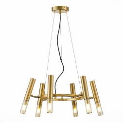 SL1236.203.06 Люстра подвесная ST-Luce Золотистый/Коньячный, Золотистый G9 LED 6*5W ECLIP ST LUCE