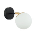 SLE220401-01 Светильник настенный Черный, Латунь/Белый E27 1*60W FORLI EVOLUCE
