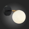SLE220401-01 Светильник настенный Черный, Латунь/Белый E27 1*60W FORLI EVOLUCE