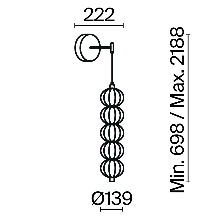 Настенный светильник (бра) Maytoni MOD216WL-L10G3K