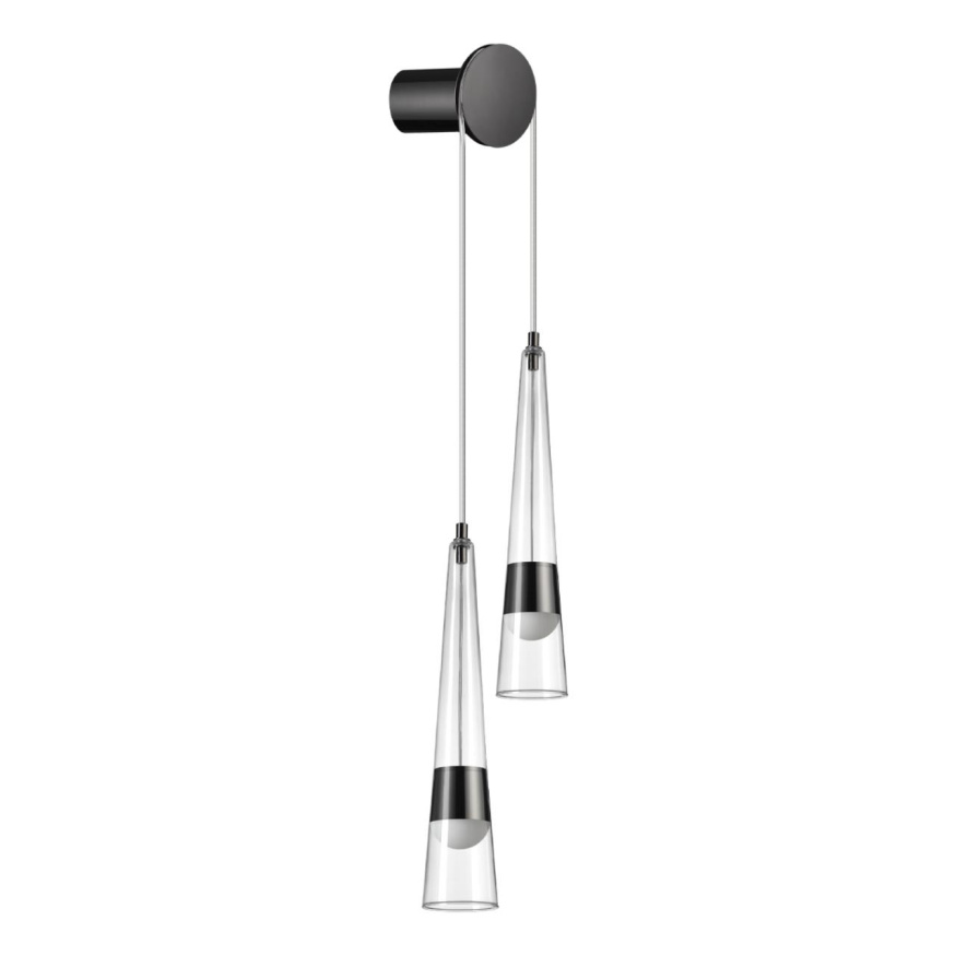 Бра ODEON LIGHT 5044/24WL LUMP модерн глянц.темн.хром/прозрачный 24W