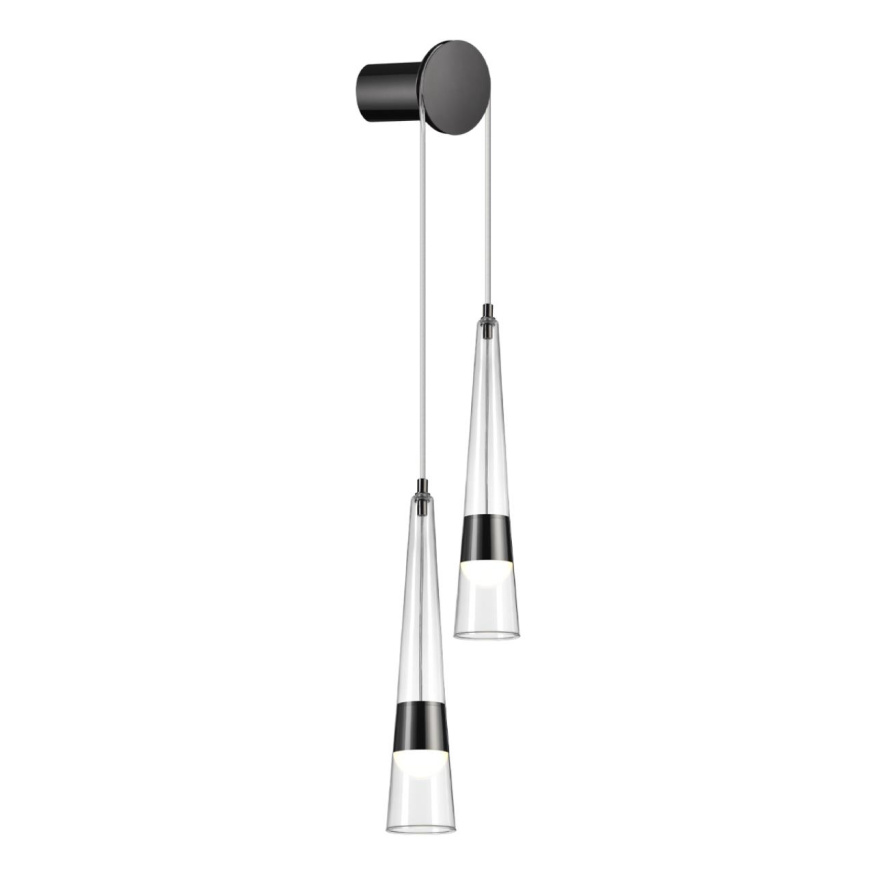 Бра ODEON LIGHT 5044/24WL LUMP модерн глянц.темн.хром/прозрачный 24W