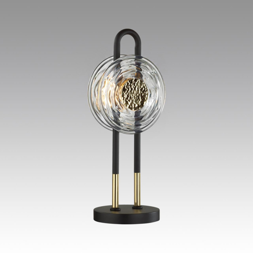 Настольная лампа ODEON LIGHT EXCLUSIVE 5407/12TL MAGNET хай-тек черный/золотой 12Вт