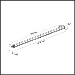 Уличный фасадный светильник ODEON LIGHT GRAZE 7040/22WL
