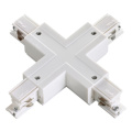 Соединитель &quot;Х&quot; с токопроводом для трёхфазного шинопровода NOVOTECH 135052 белый