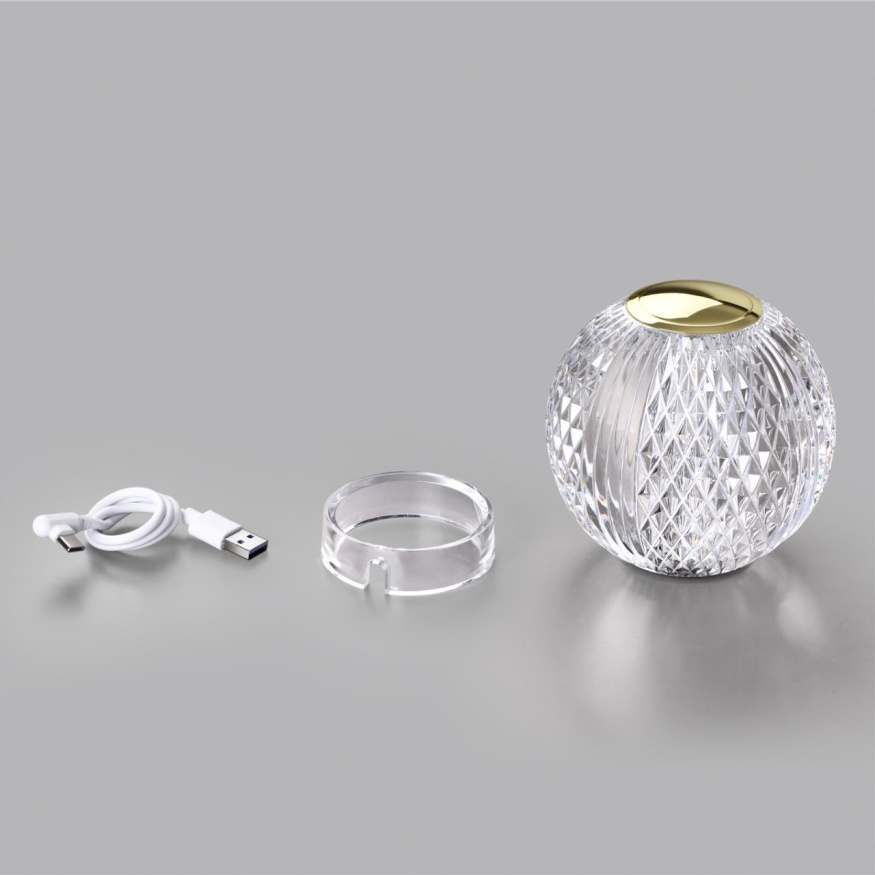 Настольный светильник ODEON LIGHT 5008/2TL CRYSTAL модерн золотой/прозрачный 2