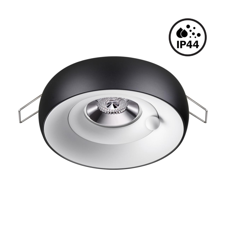 Светильник встраиваемый влагозащищенный NOVOTECH 370798 WATER модерн белый/черный 50W