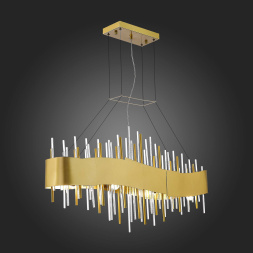 SL1633.213.08 Люстра подвесная ST-Luce Матовое золото/Матовое золото,Прозрачный E14 8*40W OLVERA ST LUCE