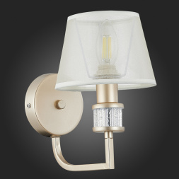 SLE107501-01 Светильник настенный Золотистый/Шампань E14 1*40W MANILA EVOLUCE