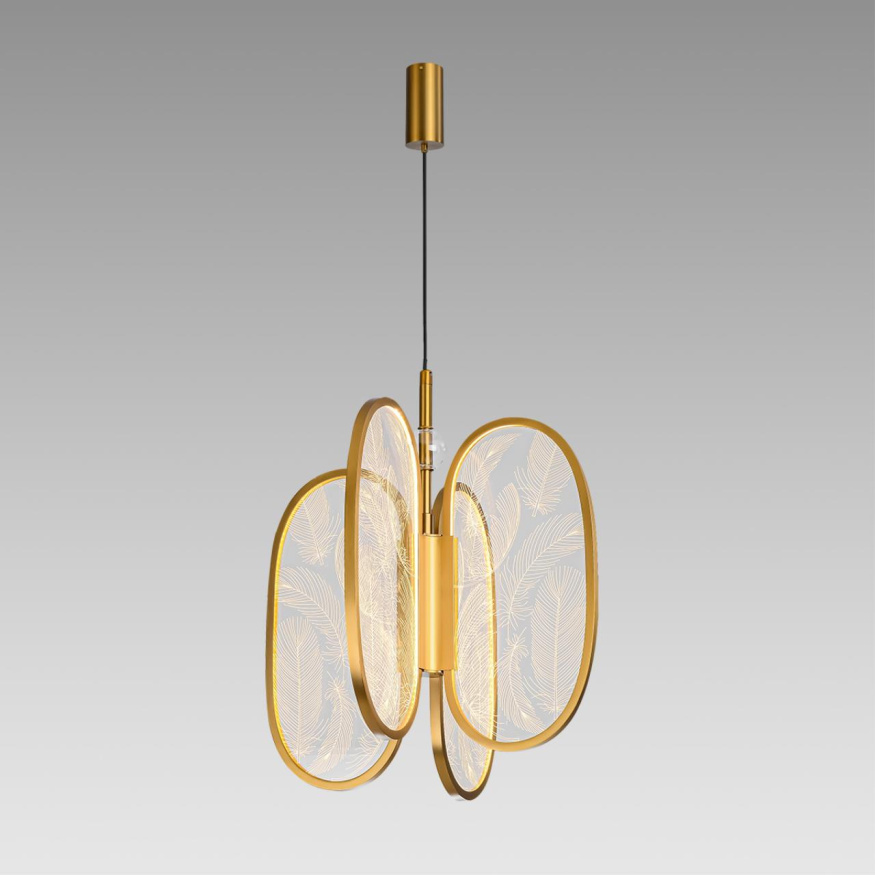 Подвесной светильник ODEON LIGHT EXCLUSIVE 6664/38L PIUMA модерн античная бронза 38W