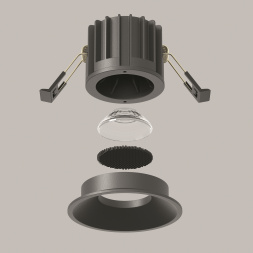 Встраиваемый светильник Technical DL058-12W3K-B