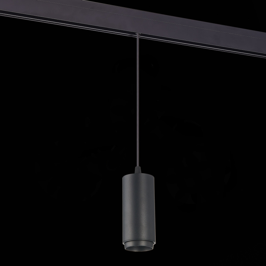 ST357.433.06 Магнитный трековый светильник подвесной ZOOM Черный LED 1*6W 3000K 667Lm Ra&gt;80 10-60° I SKYLINE 48 ST LUCE