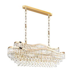 Люстра ODEON LIGHT 5073/15 WAYTA неоклассика золото/прозрачный 15x40W