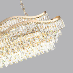 Люстра ODEON LIGHT 5073/15 WAYTA неоклассика золото/прозрачный 15x40W