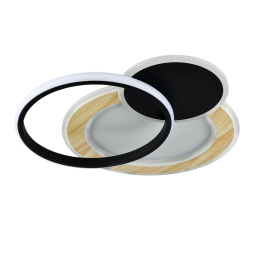 Потолочный светильник SONEX 7735/80L PINE модерн белый/под дерево/черный 80W