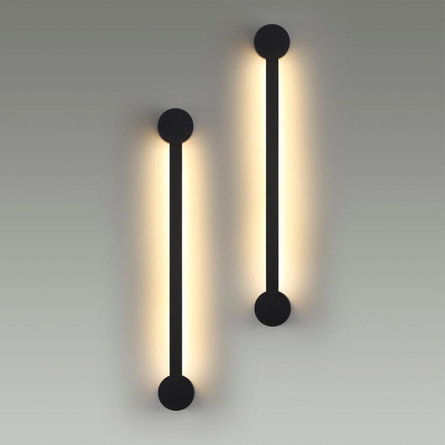 Настенный светильник ODEON LIGHT 6667/12WL STICH модерн черный 12Вт